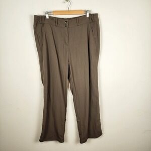 Exofficio Nylon‎ Ankle Roll Up Olive Green Outdoor Hiking Pants Women's Size 16